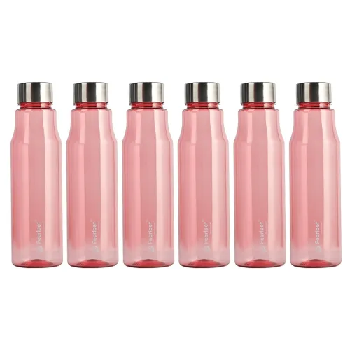 Image of Pearlpet Ellie 750ml Plastic Water Bottle Set (6 Pcs)