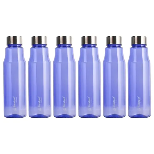 Image of PEARLPET Ellie Round BPA-free Plastic Water Bottle Set of 6 Pcs, Each 750ml, Purple