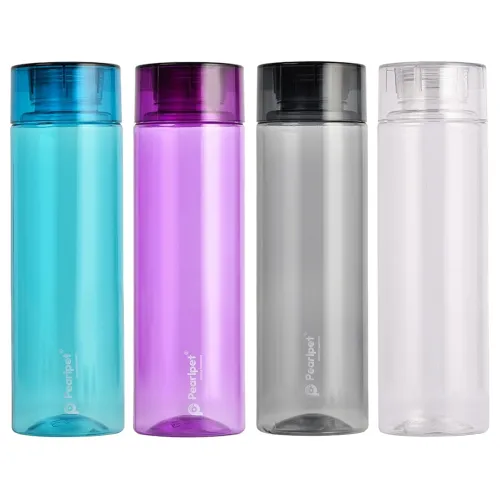 Image of PEARLPET- Hydrous BPA-free Plastic Water Bottle Set of 4 Pcs