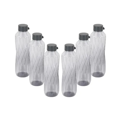 Image of PEARLPET Lehar BPA-Free Plastic Water Bottle Set Pack of 6 