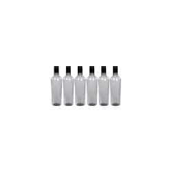 PEARLPET Nira- BPA-free Plastic Water Bottle (Set of 6 Pcs)