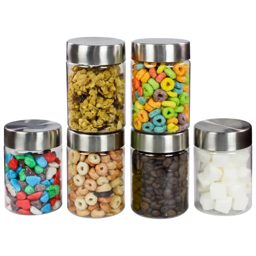 Image of PEARLPET Plus Range Plastic Storage Jars & Containers Set Of 6