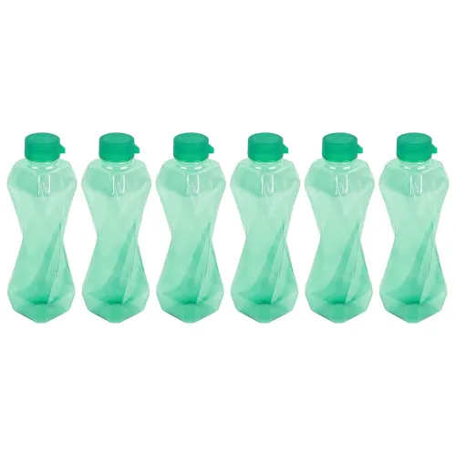 Image of PEARLPET Twist BPA-Free Plastic Water Bottle Set Pack 6