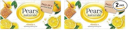 Image of Pears Naturale Vitamin C Soap 4×125g (Pack of 2)