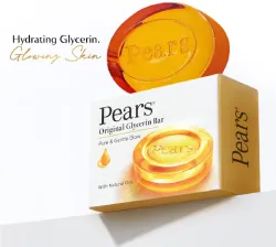Pears Original Glycerin Soap Bar - Pure & Gentle Glow | With 98% Pure Glycerin (4 x 125 g)
