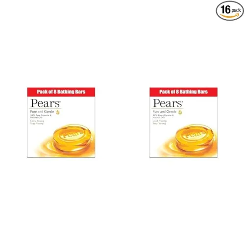 Image of Pears Pure & Gentle Soap Bar (Combo Pack of 16) 