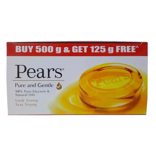 Image of Pears Soap, Pure and Gentle, 5 x 125g Promo Pack