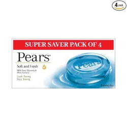 Pears Soft and Fresh Soap Bar Pack of 4