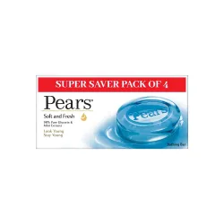 Pears Soft & Fresh Bathing Soap Bar 125 g (3+1 Free Combo)