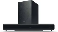 Pebble Arena 6 60W Bluetooth Soundbar – 2.1 Channel, Multicolor