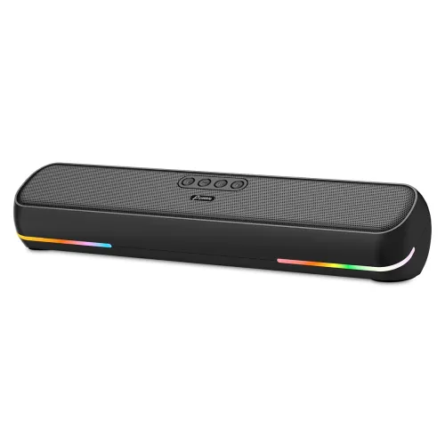 Image of Pebble Glide 20 Bluetooth Speaker | 20W Deep Bass Sound | RGB Lights | TWS Pairing | 2.0 Channel Surround Sound | 4000mA