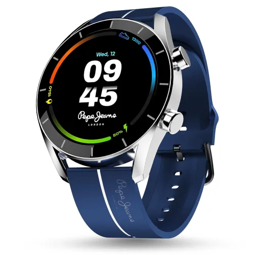 Image of Pebble Pepe 1.39\' (3.53 cm) 600 Nits HD Display, BT Calling, Metal Alloy, Health Suite, Smart Calculator, Alarm & Notif