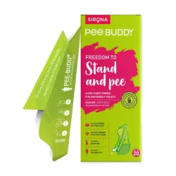 PEE BUDDY 20 Funnels Disposable Female Urination Device for Women | Portable, Leak-proof Stand and Pee Funnels for Women, Girls| Public Toilets, Travel, Camping, Hiking and Outdoor Activitie...