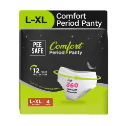 Pee Safe Comfort Period Panties L-XL Pack 4