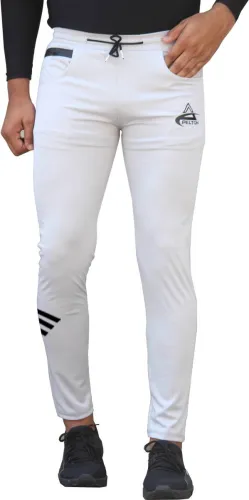 Image of pelton Men Solid White Track Pants (Pack of 2)