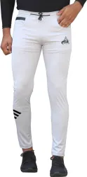 pelton Men Solid White Track Pants (Pack of 2)