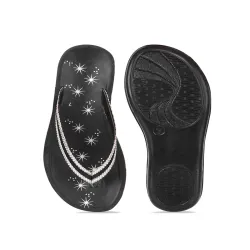  PENNEN Women Printed Lightweight Open Toe Flats
