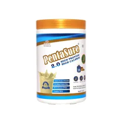 PENTASURE 2.0 High Protein High Calorie | Lean Mass Gainer Powder | Weight Gain Supplement with Vitamin & Mineral | Vanilla flavor - 1Kg | 34.7g Protein per 100g