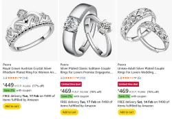 Peora rings for women upto 70% off 