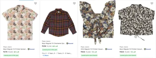 Image of Pepe Jeans Kids Shirts Upto 80% Off