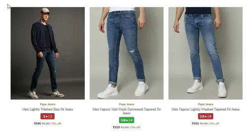 Image of Pepe Jeans Men Jeans Minimum 70% Discount