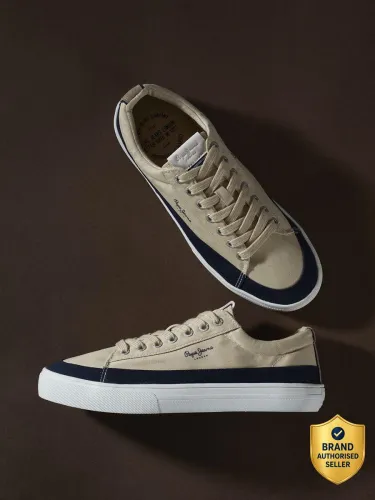 Image of Pepe Jeans Men’s Canvas Platform Sneakers
