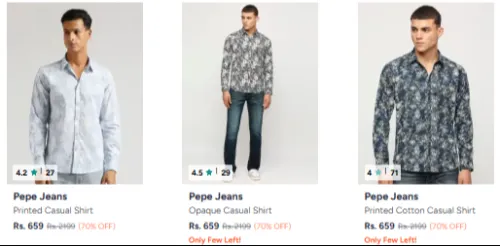Image of Pepe Jeans Men's Flate 70% Discount