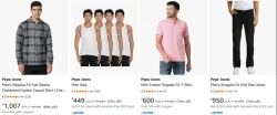Pepe Jeans Mens Clothing up to 75% Discount
