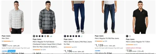 Image of Pepe Jeans Men's Clothing up to 70% Discount