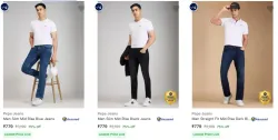 Pepe Jeans Mens Jeans at minimum 72% Discount
