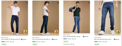 Image of Pepe Jeans Men's Jeans at minimum 70% Discount