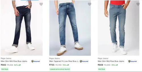 Image of Pepe Jeans Men's Jeans at minimum 73% Discount