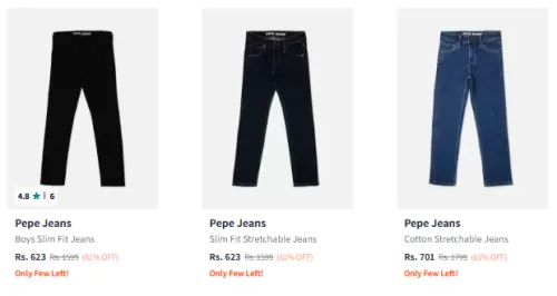Image of Pepe Jeans Men's Jeans at Minimum 60% Discount