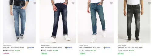 Image of Pepe Jeans Men's Jeans at minimum 60% Discount