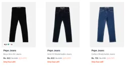 Pepe Jeans Mens Jeans at Minimum 60% Discount