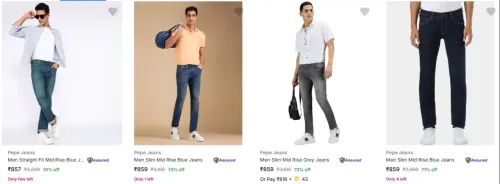 Image of Pepe Jeans Men's Jeans at minimum 70% Discount