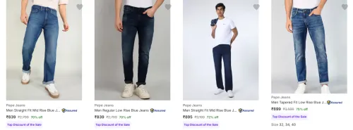 Image of Pepe Jeans Men's Jeans at minimum 70% Discount
