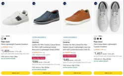 PEPE JEANS Mens Lightweight Cupsole Sneakers at minimum 70% Discount