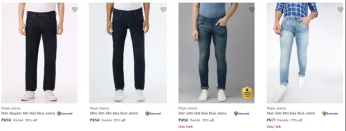 Image of Pepe Jeans Men's Jeans at minimum 70% Discount