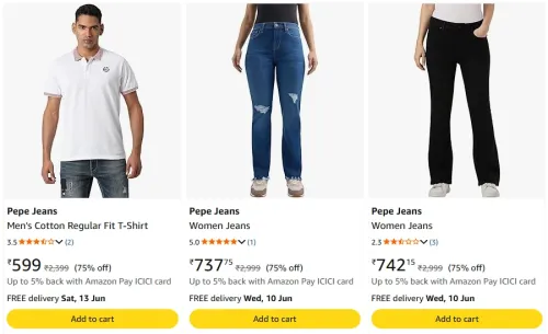 Image of Pepe Jeans minimum @75% discount 