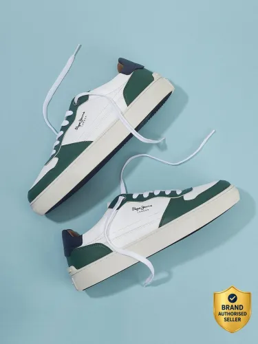 Image of Pepe Jeans Sneakers For Men (Green, 10)