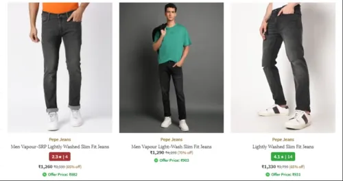 Image of pepe jeans styarting at ₹ 1260 