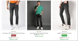 pepe jeans styarting at ₹ 1260 