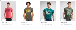 pepe Jeans T-shirt Starting @ ₹333