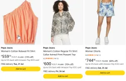 Pepe Jeans Women Clothes Minimum 70% Discount