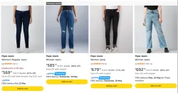 Pepe Jeans Womens Jeans at minimum 70% Discount