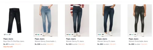 Image of Pepe Jeans Women's Jeans upto 70% discount 
