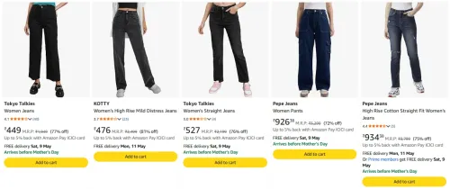 Image of Pepe Jeans Women's Jeans upto 70% discount 