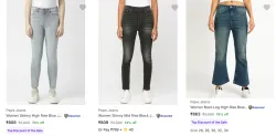 Pepe Jeans Womens Jeans upto 76% Discount