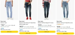 Pepe Jeans Womens Jeans upto 78% Discount